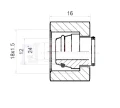 Hydraulik verschlussschrauben M18x1,5 Verschluss für Außengewinde