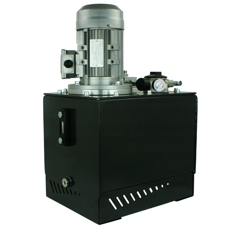 Hydraulikaggregat 400V mit Druckbegrenzungsventil, Motorleistung - 3kW, Pumpenleistung - von 14,5L/min bis 20,3L, mit Öltank 50L