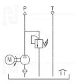 Hydraulikaggregat 400V mit Druckbegrenzungsventil, Motorleistung - 3kW, Pumpenleistung - von 14,5L/min bis 20,3L, mit Öltank 50L