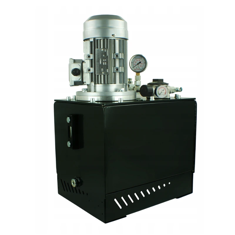 Hydraulikaggregat 400V mit Druckbegrenzungsventil und Manometer, Motorleistung - 7,5kW, Pumpenleistung - von 14,5L/min bis 29L, mit Öltank 50L