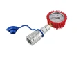 Glyzerin-Manometer Druckmessbereich 0-160Bar im Set mit Schnellkupplung Euro-ISO-Steckdose