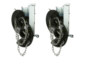 Zwei Halterung mit Unterlenker Kugeln und Flansch verstärkt Kat. 3/2 64/28 und Kat. 3/3 64/37