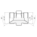 Gerade Verschraubung G 1/2" - G 1/2"