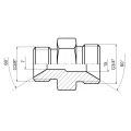 Gerade Verschraubung G 3/4" - G 3/8"