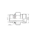 Gerade Einschraubverschraubung ED BB 1" - M36x2