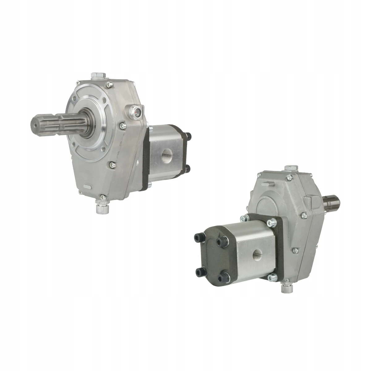 Zapfwellengetriebe mit stummel und Hydraulikpumpe 20ccm, Größe 2, leistung von 40L/min. Kleineres Zapfwellengetriebe