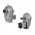 Zapfwellengetriebe mit Hydraulikpumpe 20ccm, Größe 2, Leistung von 40L/min. Zusätzlicher Zapfwellenstummel im Set enthalten
