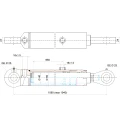 Hydraulikzylinder doppeltwirkend CJ2F 50/40/850 mit Gelenkaugen 25mm + Befestigung
