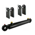 Hydraulikzylinder doppeltwirkend CJ2F 50/28/250 mit Gelenkaugen 25mm + Befestigung