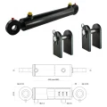 Hydraulikzylinder doppeltwirkend CJ2F 50/28/250 mit Gelenkaugen 25mm + Befestigung