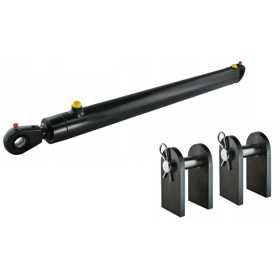 Hydraulikzylinder doppeltwirkend CJ2F 50/28/900 mit Gelenkaugen 25mm + Befestigung