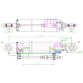 Hydraulikzylinder doppeltwirkend CJ2F-80/45/510 mit Gelenkaugen 35mm + Sperrventil