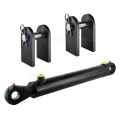 Hydraulikzylinder doppeltwirkend CJ2F-80/45/250 mit Gelenkaugen 40mm + Befestigung