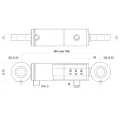 Hydraulikzylinder einfachwirkend CJF-50/28/300 mit Gelenkaugen 25mm