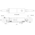 Hydraulikzylinder einfachwirkend CJF-50/28/350 mit Gelenkaugen 25mm