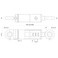 Hydraulikzylinder einfachwirkend CJF-63/32/200 mit Gelenkaugen 25mm