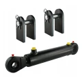 Hydraulikzylinder doppeltwirkend CJ2F 50/28/140 mit Gelenkaugen 25mm + Befestigung