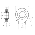 Hydraulikgelenkkopf mit Lagerloch Ø 20mm