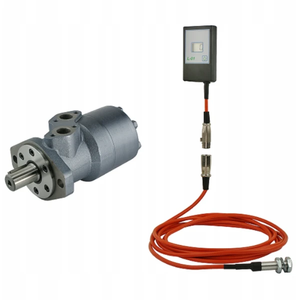 Hydraulikmotor Orbitmotoren Typ BMR Schluckvolumen 200 cm3/Umdr Max. Drehzahl 300 U/min. Drehzahlmesser für Wickelmaschine im Set