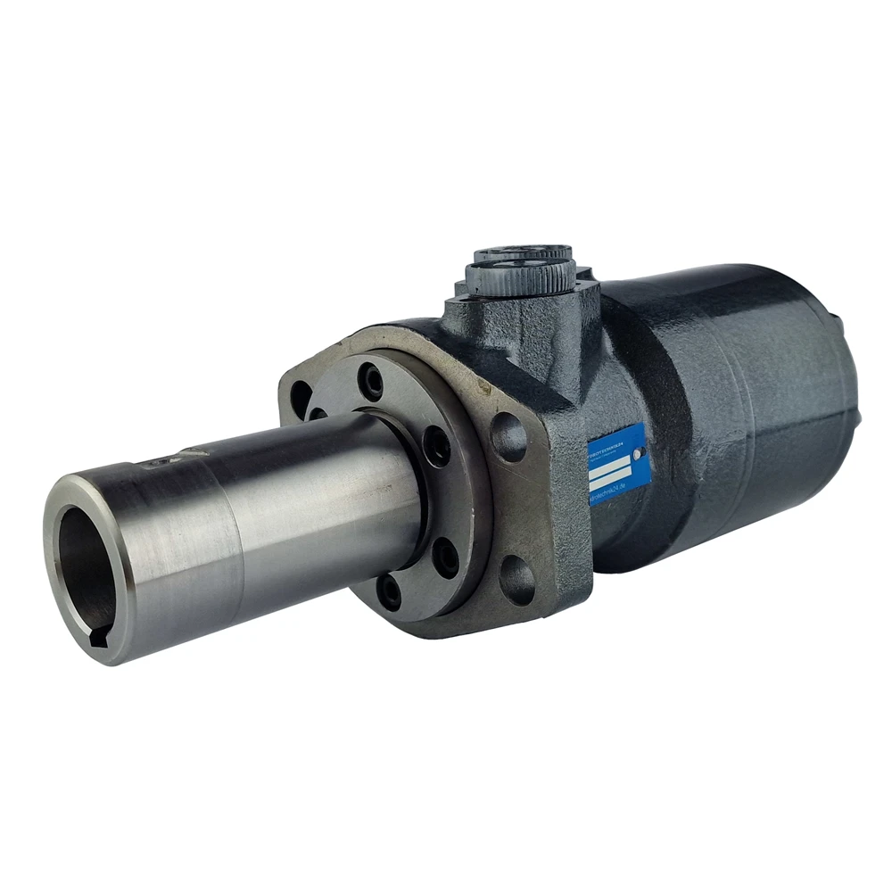 Hydraulikmotor Orbitmotoren Typ BMR Schluckvolumen 250 cm3/Umdr Max. Drehzahl 240 U/min, Welle 32 mm + Buchse. 4 Montagelöcher