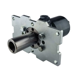 Hydraulikmotor Orbitmotoren Typ BMR Schluckvolumen 250 cm3/Umdr Max. Drehzahl 240 U/min, Welle 32 mm + Halteplatte und Buchse, 4 Montagelöcher