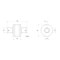 Wellenkupplung für 25 mm Welle