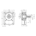 Hydraulikmotor Zahnradmotoren Schluckvolumen 4 cm3/Umdr Max. Drehzahl 4000 U/min Größe 2 mit Vorsatzlager