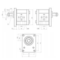 Hydraulikpumpe für einen SAME-Traktor, kegelwelle 1:8