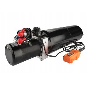 Hydraulik-Aggregat einfachwirkend + Funkfernbedienung 12V Nennleistung - 2,0kW Pumpe - 2,6cm3 Betriebsdruck Max. - 21MPa Tank 11L