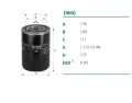 Ölfilter W 1374/6, DEUTZ-FAHR LAMBORGHINI SAME