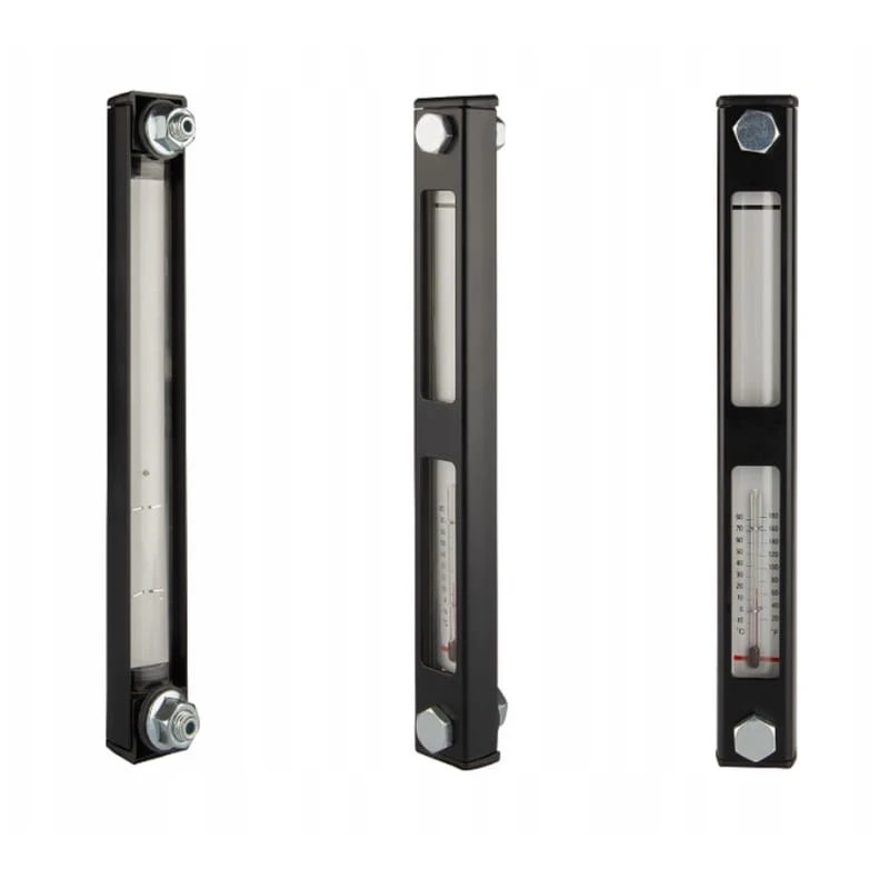 Flüssigkeitsstandanzeige mit Thermometer typ - LVA Lochabstand - 254mm Gewinde - M12x1,75