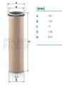 Luftfilter CF1300 P776697 AF1843 WA401100 AM402W