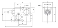 Hydraulik Druckbegrenzungsventil VMPPAC Innengewinde: 1" Durchfluß: 160L/min Betriebsdruck: 50-400bar