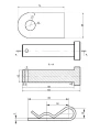 Hydraulikzylinder doppeltwirkend CJ2F 25/16/250 mit Gelenkaugen 15mm + Befestigung