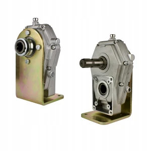 Zapfwellengetriebe mit Zapfwellenstummel und eine Schiebemuffe für Pumpen BG2 und BG3  übersetzungsverhältnis - 1:3,8, 20 kW. Im Set mit Halteplatte