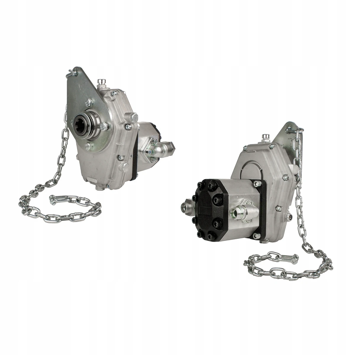 Zapfwellengetriebe mit Befestigungsplatte mit Kette und Hydraulikpumpe 39ccm, Größe 3, leistung von 80L/min