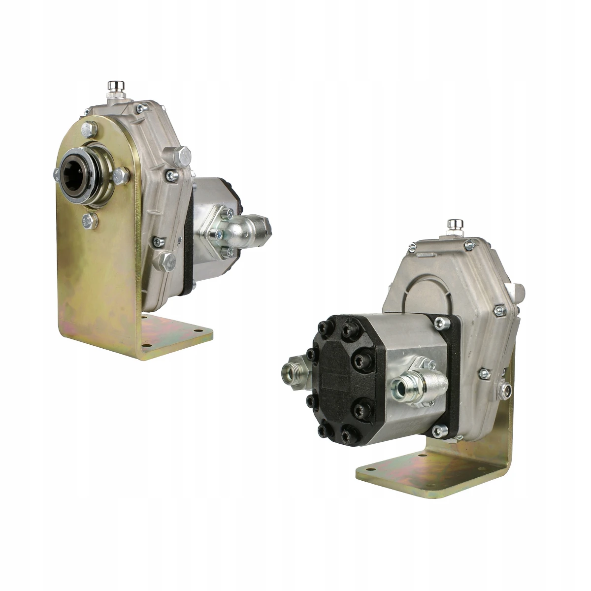 Zapfwellengetriebe mit Halteplatte und Befestigungsplatte mit Kette und Hydraulikpumpe 46ccm, Größe 3, leistung von 94L/min