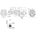 Hydraulikpumpe, Zahnradpumpe BG3 63 ccm, bidirektional