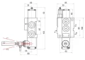Handsteuerventil 40L 1-fach doppeltwirkend für Hydraulikmotoren