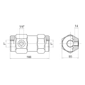 Hydraulisch sperrblock sperrventil einfachwirkend VBPSL Innengewinde: 1" Durchfluß: 120L/min Max. Betriebsdruck: 220bar