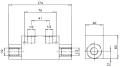 Hydraulisch sperrblock sperrventil VBPDE Innengewinde: 1/2" Durchfluß: 50L/min Max. Betriebsdruck: 350bar Hydrotechnik24