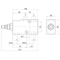 Hydraulik Ventil Einzel overcentre VBCD SE-A Innengewinde: 1" Durchfluß: 150L/min Max. Betriebsdruck: 350bar