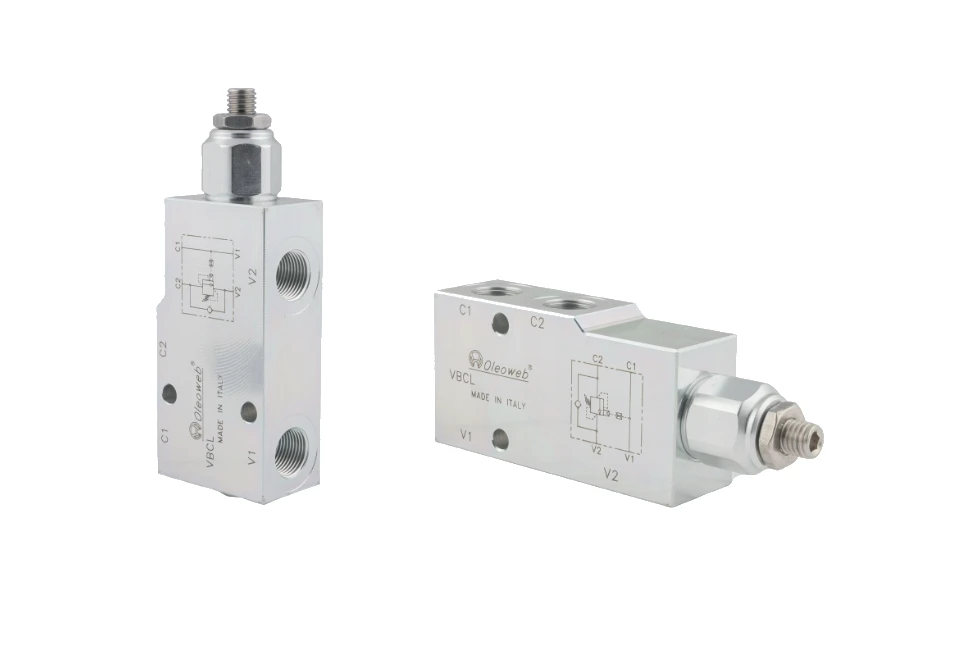 Hydraulisch sperrblock (Überlastsperrventil) einfachwirkend counterbalance VBCL Innengewinde: 3/8" Durchfluß: 40L/min Max. Betriebsdruck: 350bar