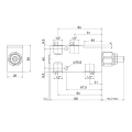 Hydraulisch sperrblock (Überlastsperrventil) einfachwirkend counterbalance VBCL Innengewinde: 1/2" Durchfluß: 60L/min Max. Betriebsdruck: 350bar