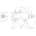 Hydraulisch sperrblock (Überlastsperrventil) einfachwirkend counterbalance VBCL Innengewinde: 3/4" Durchfluß: 120L/min Max. Betriebsdruck: 350bar