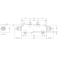 Hydraulisch sperrblock (Überlastsperrventil) doppelwirkend counterbalance VBCD Innengewinde: 1/4" Durchfluß: 30L/min Max. Betriebsdruck: 350bar