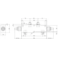 Hydraulisch sperrblock (Überlastsperrventil) doppelwirkend counterbalance VBCD Innengewinde: 3/8" Durchfluß: 40L/min Max. Betriebsdruck: 350bar
