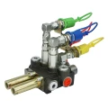 Hydrauliksteuerverteiler 40L/min 2-fach DW mit den Bowdenzüge gesteuert mit kompletten kupplungsstecker bg3