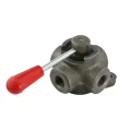 Hochdruck - kugelhahn 4 Wege Mitte offene IF 4 VIE 3/8'' Innengewinde: 3/8" Max. Durchfluß: 35L/min Max. Betriebsdruck: 250bar