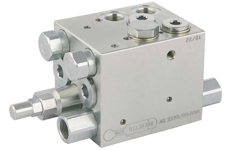 Pflugwendeventil VRAP80/100 für zwei hydraulikzylinder. Gewinde: 3/8", max. Druck: 230 bar